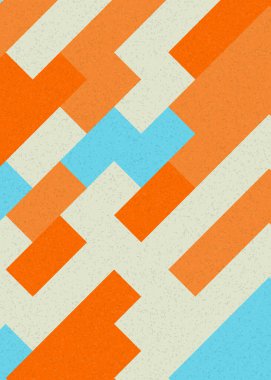 Soyut Geometrik Desen üretken hesaplama sanatı çizimi