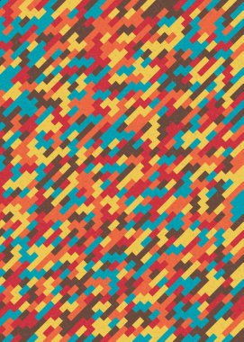 Soyut Geometrik Desen üretken hesaplama sanatı çizimi