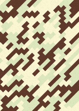 Soyut Geometrik Desen üretken hesaplama sanatı çizimi