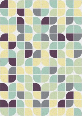 Soyut Geometrik Desen üretken hesaplama sanatı çizimi