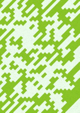 Soyut Geometrik Desen üretken hesaplama sanatı çizimi