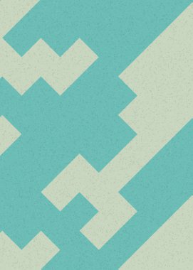 Soyut Geometrik Desen üretken hesaplama sanatı çizimi