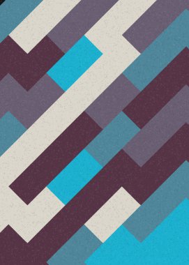 Soyut Geometrik Desen üretken hesaplama sanatı çizimi