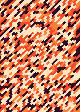 Soyut Geometrik Desen üretken hesaplama sanatı çizimi