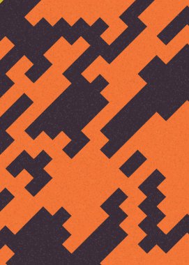 Soyut Geometrik Desen üretken hesaplama sanatı çizimi