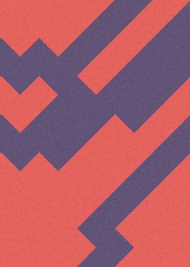 Soyut Geometrik Desen üretken hesaplama sanatı çizimi