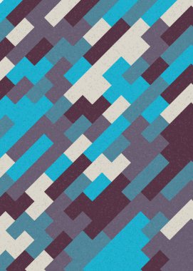 Soyut Geometrik Desen üretken hesaplama sanatı çizimi