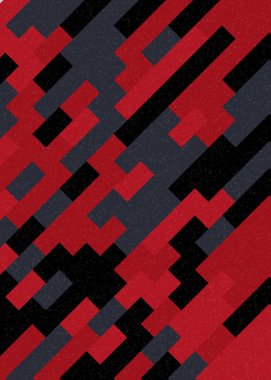 Soyut Geometrik Desen üretken hesaplama sanatı çizimi