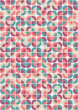 Soyut Geometrik Desen üretken hesaplama sanatı çizimi