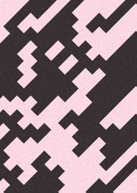 Soyut Geometrik Desen üretken hesaplama sanatı çizimi