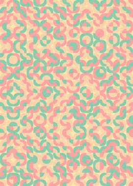 Soyut Geometrik Desen üretken hesaplama sanatı çizimi