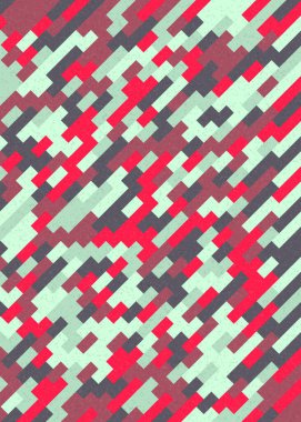 Soyut Geometrik Desen üretken hesaplama sanatı çizimi