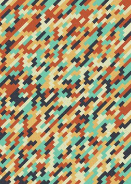 Soyut Geometrik Desen üretken hesaplama sanatı çizimi