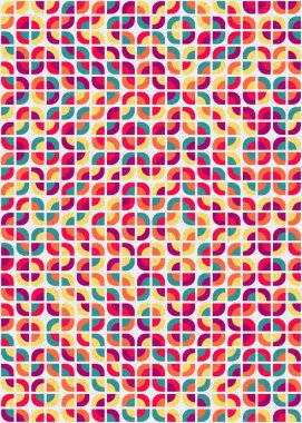 Soyut Geometrik Desen üretken hesaplama sanatı çizimi