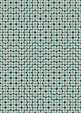 Soyut Geometrik Desen üretken hesaplama sanatı çizimi