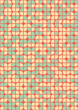 Soyut Geometrik Desen üretken hesaplama sanatı çizimi