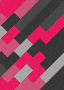 Soyut Geometrik Desen üretken hesaplama sanatı çizimi