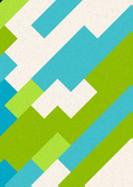 Soyut Geometrik Desen üretken hesaplama sanatı çizimi