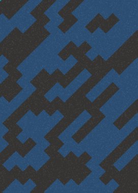 Soyut Geometrik Desen üretken hesaplama sanatı çizimi