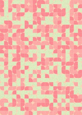 Soyut Geometrik Desen üretken hesaplama sanatı çizimi