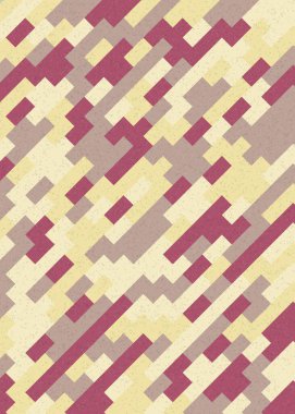 Soyut Geometrik Desen üretken hesaplama sanatı çizimi