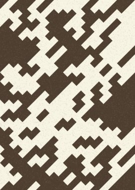 Soyut Geometrik Desen üretken hesaplama sanatı çizimi