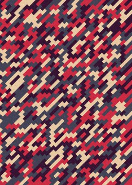 Soyut Geometrik Desen üretken hesaplama sanatı çizimi