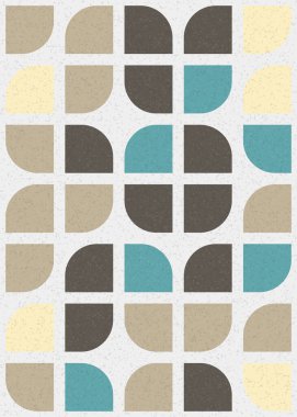 Soyut Geometrik Desen üretken hesaplama sanatı çizimi