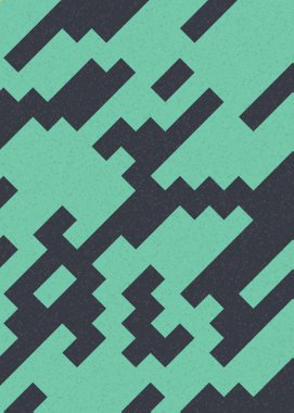 Soyut Geometrik Desen üretken hesaplama sanatı çizimi