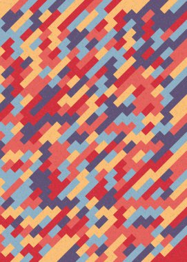 Soyut Geometrik Desen üretken hesaplama sanatı çizimi