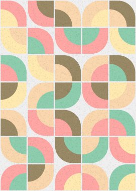 Soyut Geometrik Desen üretken hesaplama sanatı çizimi