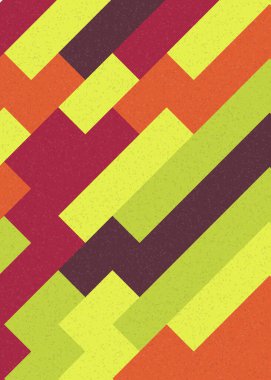 Soyut Geometrik Desen üretken hesaplama sanatı çizimi