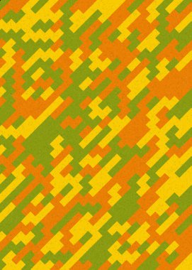 Soyut Geometrik Desen üretken hesaplama sanatı çizimi