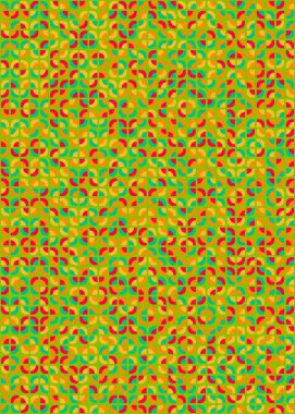 Soyut Geometrik Desen üretken hesaplama sanatı çizimi