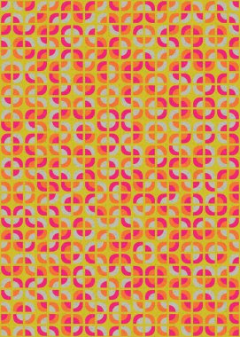 Soyut Geometrik Desen üretken hesaplama sanatı çizimi