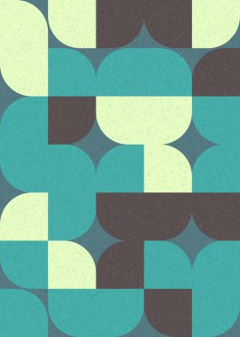 Soyut Geometrik Desen üretken hesaplama sanatı çizimi