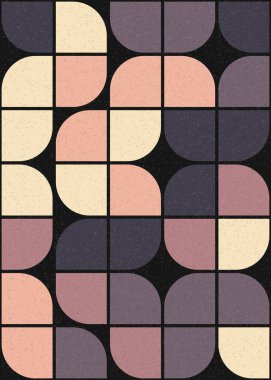 Soyut Geometrik Desen üretken hesaplama sanatı çizimi