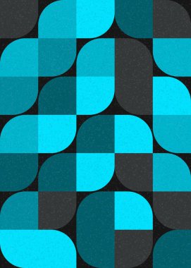 Soyut Geometrik Desen üretken hesaplama sanatı çizimi