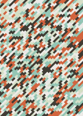 Soyut Geometrik Desen üretken hesaplama sanatı çizimi