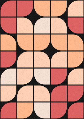 Soyut Geometrik Desen üretken hesaplama sanatı çizimi