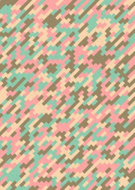 Soyut Geometrik Desen üretken hesaplama sanatı çizimi