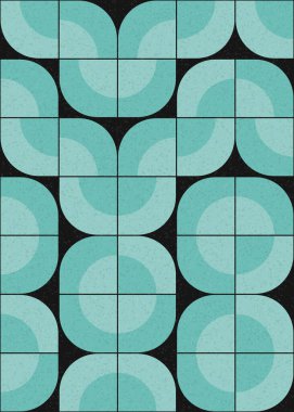 Soyut Geometrik Desen üretken hesaplama sanatı çizimi