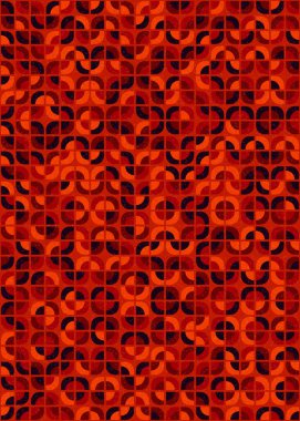 Soyut Geometrik Desen üretken hesaplama sanatı çizimi