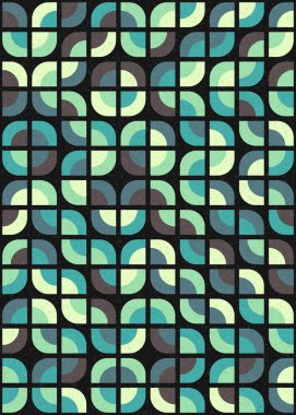 Soyut Geometrik Desen üretken hesaplama sanatı çizimi