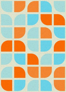 Soyut Geometrik Desen üretken hesaplama sanatı çizimi