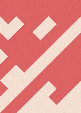 Soyut Geometrik Desen üretken hesaplama sanatı çizimi