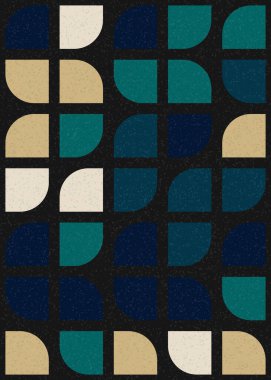 Soyut Geometrik Desen üretken hesaplama sanatı çizimi