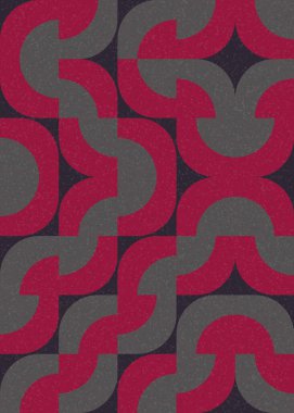 Soyut Geometrik Desen üretken hesaplama sanatı çizimi