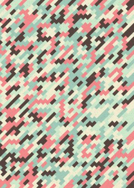 Soyut Geometrik Desen üretken hesaplama sanatı çizimi