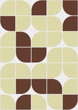 Soyut Geometrik Desen üretken hesaplama sanatı çizimi